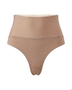 High-Waist Shaping Thong – Brown