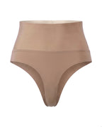 High-Waist Shaping Thong – Brown