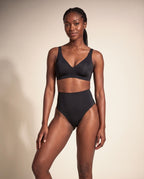 High-Waist Shaping Thong – Black